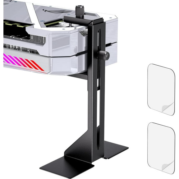 GPU Support Bracket, Graphics Card Support, GPU Brace, Video Card Holder Bracket with Bottom Adhesive, GPU Stand, Adjustable Anti Sag GPU Stand 35-120mm, Support GPU 4090 Thickness Support up to 75mm
