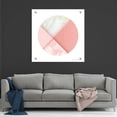 thumbnail image 7 of Epic Art 'Pink Marble Circle I' by Seven Trees Design, Acrylic Glass Wall Art, 36"x36", 7 of 7