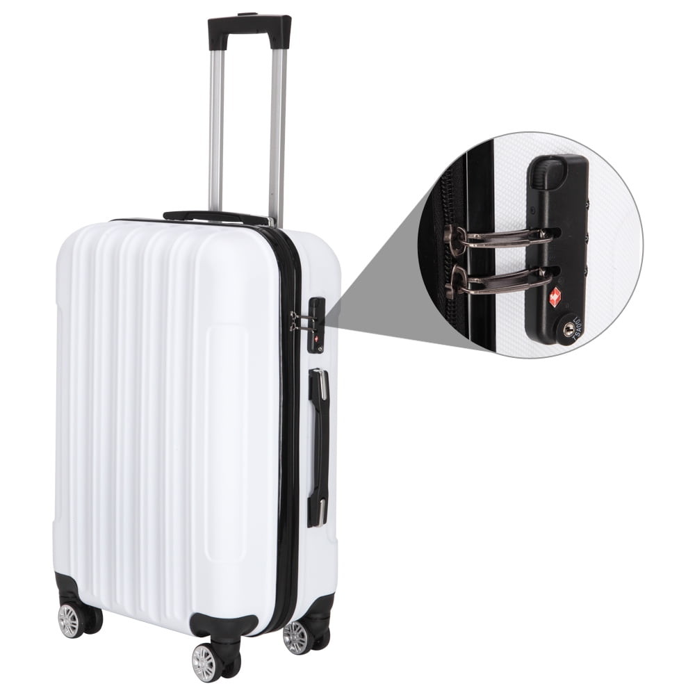 3-in-1 Multifunctional Luggage Set, Large Capacity Traveling Suitcase, White