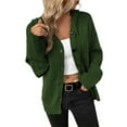 thumbnail image 2 of Cardigan Sweaters for Women Casual Long Sleeve Button Hooded Knitted Sweater Jacket Coat Womens Cardigan Sweaters, 2 of 5