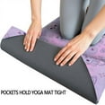 thumbnail image 3 of Pink Purple Cat Eye Skull Butterfly Pattern Hot Yoga Mat Towel Non Slip for Hot Yoga - Quick-Drying Yoga Mat Cover with 4 Corner Pockets with Travel Bag - Hot Yoga Towel Non Slip 70"x26", 3 of 6