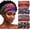 Style A, variant on Headbands Boho Knotted Hairbands Stretch Wide Wraps Elastic Yoga Turban Hair Scarfs Workout Printed Hair Accessories for Women of 4 (Style A)