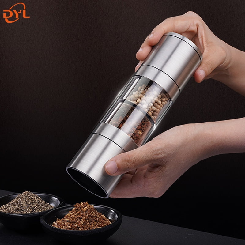 2pcs Electric Salt and Pepper Grinder Set Battery Operated, Automatic