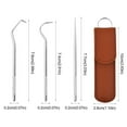 Oral Crochet Care Tool Stainless Steel Toothpick Portable Teeth Stone