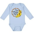 thumbnail image 3 of Inktastic My Mimi Loves Me with Sunflower Wreath Boys or Girls Long Sleeve Baby Bodysuit, 3 of 5