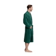 thumbnail image 4 of Turkuoise Men's Terry Cloth Robe 100% Premium Turkish Cotton Terry Kimono Collar, 4 of 5