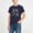 Navy, variant on ITSAME Boys T-Shirts, Short Sleeve Round Neck Football Print Summer Fashion Casual Tops Navy Size 5-6