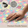 thumbnail image 6 of ODIKA 4'x6' Washable Area Rug Pet Friendly, Non-Shedding Retro Grid Layout Cheerful Feline Graphics Colorful Artistic Decor for Bedroom, Reading Nook, 6 of 7
