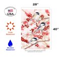 thumbnail image 2 of Toland Home Garden Chickadees and Berries Bird Spring Flag Double Sided 28x40 Inch, 2 of 5