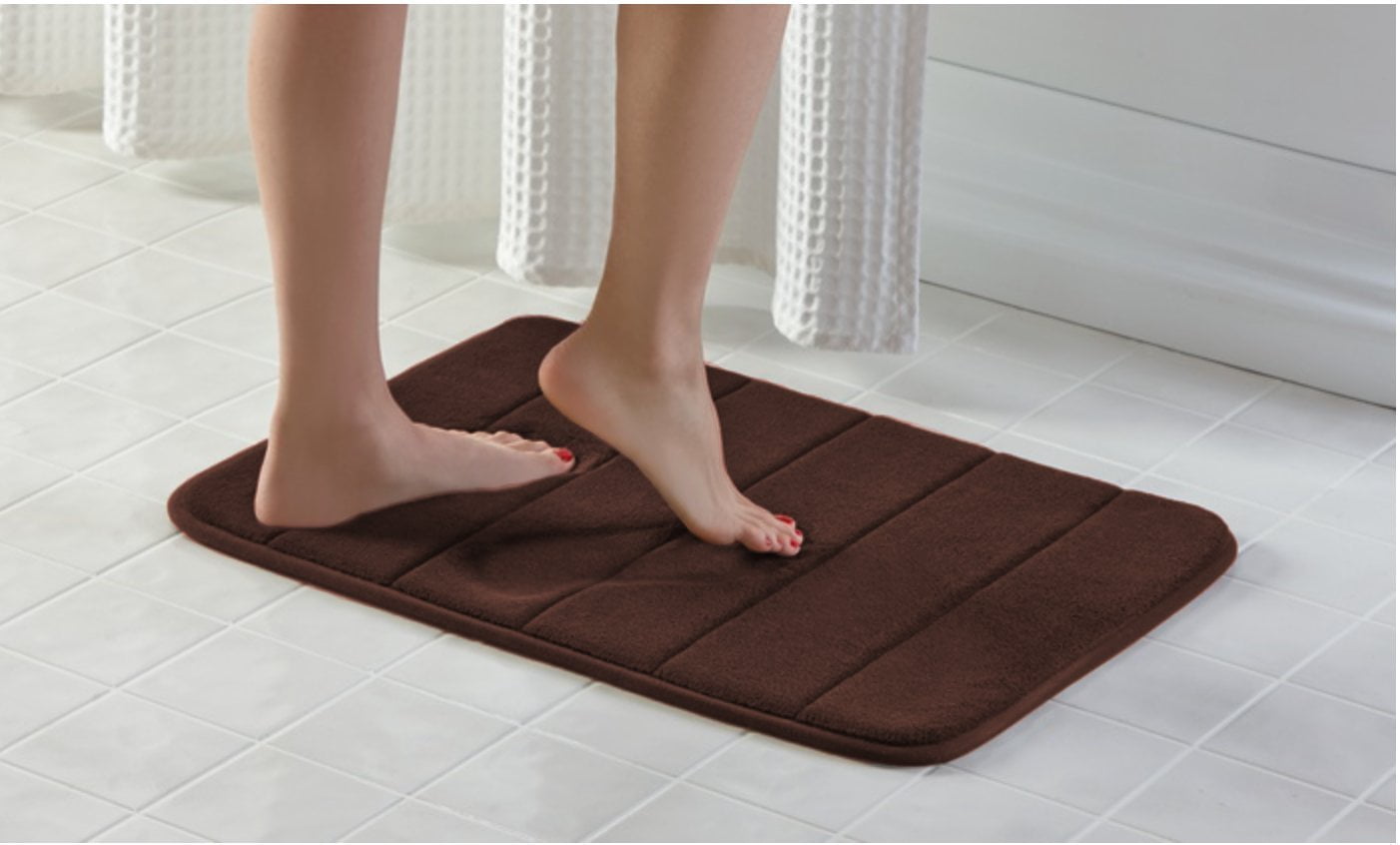 Absorbent Soft Memory Foam Bath Bathroom Bedroom Floor Shower Mat Non
