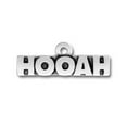 thumbnail image 1 of Sterling Silver 16" Unisex 1.5mm Box Chain HOOAH Slogan For Army And Air Force Military Pendant Necklace, 1 of 2