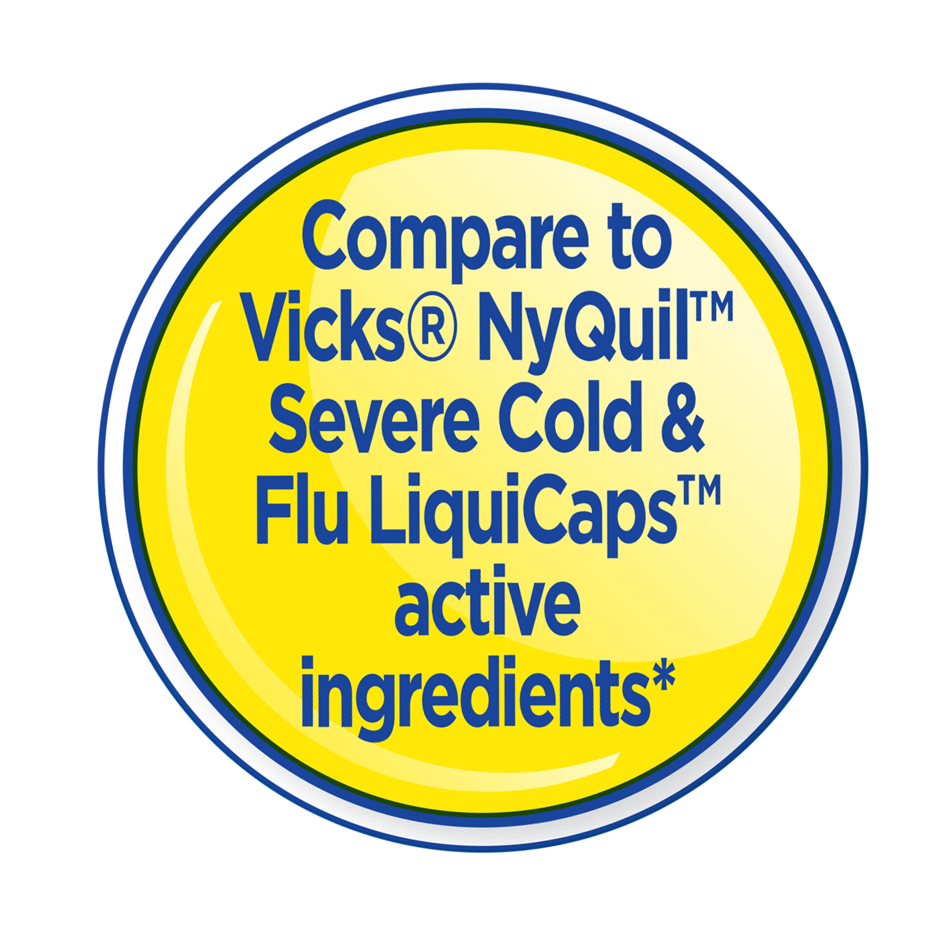 Equate Maximum Strength Nighttime Cold & Flu Softgels, Relief for Adults 12+, 24 Count