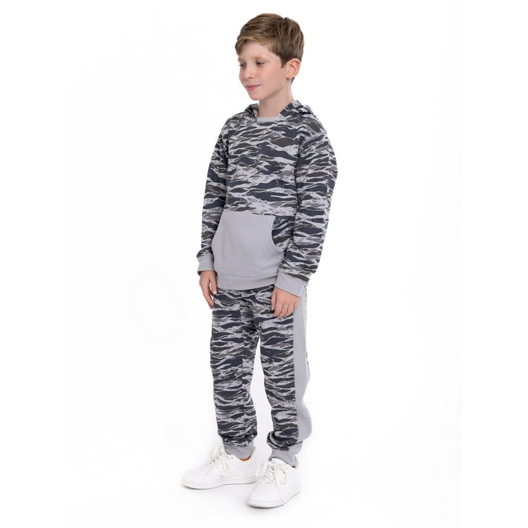 Wonder Nation Boys Athleisure Hoodie and Joggers, 2-Piece Outfit Set, Sizes  4 to 12 