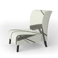 thumbnail image 2 of Designart "Minimalist Black And White III" Upholstered Transitional Accent Chair - Arm Chair, 2 of 5