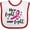 White and Red, variant on Inktastic Breast Cancer Awareness Her Fight is our fight Boys or Girls Baby Bib