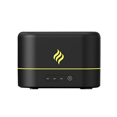 

250ml For Bedroom Essential Oil Diffuser LED Flame Light Air Humidifier Timing