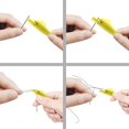 thumbnail image 3 of 50Pcs Sewing Machine Needle Threader, Fish Type Tool Quick Sewing Threader Needle for DIY Small Eyes Embroidery Floss with Seam Ripper. Yellow, 3 of 5