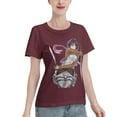 thumbnail image 2 of Women's Basic Short Sleeve T-Shirt Attacking Giant Mikasa Ackerman, 2 of 6