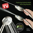 thumbnail image 5 of AquaCare High Pressure 8-mode Handheld Shower Head, Built-in Power Wash to Clean Tub, Tile & Pets, Extra Long 6 ft. Stainless Steel Hose, Wall & Overhead Brackets, 5 of 8