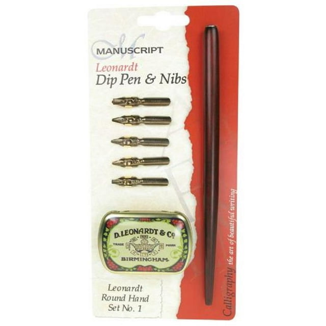 Manuscript MDP2026 Main Ronde Calligraphie Leonardt Dip Stylo et Plumes Ensemble 1