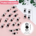 thumbnail image 2 of 96 Pieces Mini Hair Claw Clips Rhinestone Mini Flower Hair Claw Clip No-Slip Jaw Clips Metal Clamps Flower Accessories for Women Girls (White), 2 of 5