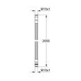 thumbnail image 4 of Grohe 28146000 Hand Shower Hose, Starlight Chrome, 4 of 4