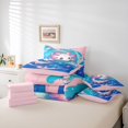 thumbnail image 6 of Manfei 3D Print Axolotl 7-Piece Twin Bedding,Animals Pattern Bedding Comforter Set,Pink Reversible, 6 of 7