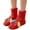 Red, variant on FAIOROI Womens Fuzzy Socks Cute 3D Dog Cartoon Winter Warm Soft Plush Slipper Socks Christmas Gift Red Free Size