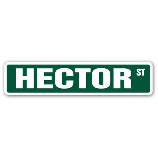 SignMission Hector SS- 4 x 18 Po Nom Chambre d'Enfant Signe de Rue - Hector
