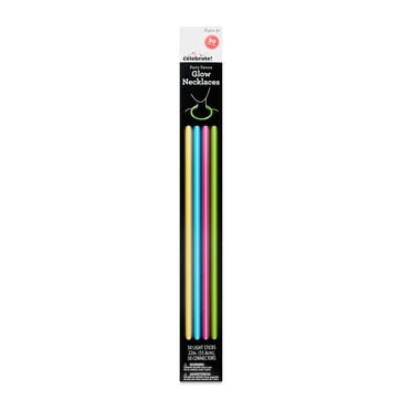 Multicolor Glow Necklaces, 22", 50 Count, by Way To Celebrate