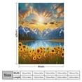 thumbnail image 4 of Shiartex Sunflowers Mountain Range Print Throw Blanket For Bed Couch Car, Soft Plush Blankets for Kids and Adults All Seasons, 3 Sizes Available 60x80in, 4 of 6