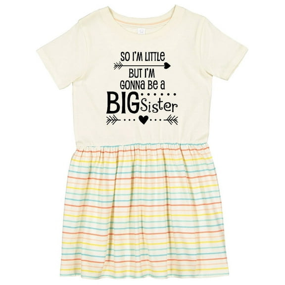 Inktastic So I'm Little, but I'm Gonna Be a Big Sister Girls Toddler Dress