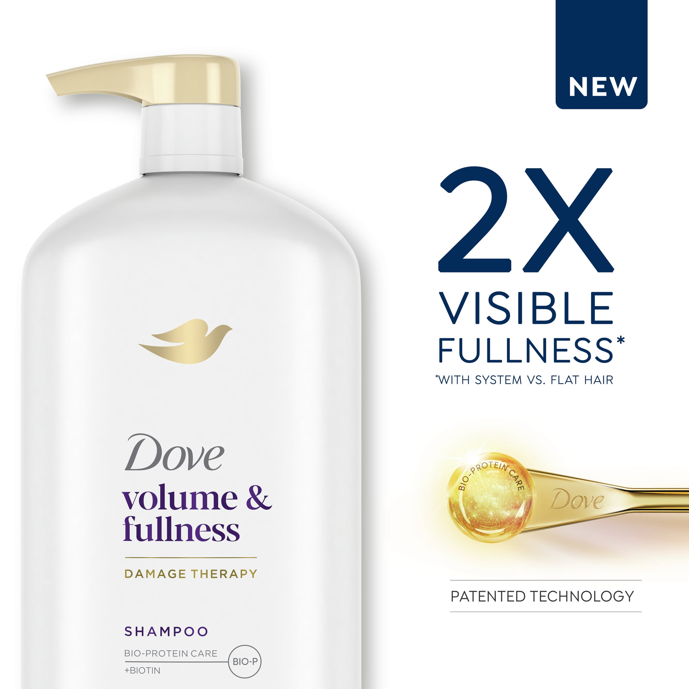 Dove Volume and Fullness Daily Shampoo with Bio-Protein Care, 31 fl oz