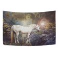 thumbnail image 4 of MYPOP Tree Unicorn Forest Tapestry Wall Hanging Decoration Home Decor Living Room Dorm 60x51 inches, 4 of 4