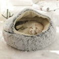 thumbnail image 4 of 2 In 1 Dog And Cat Bed Pet Winter Bed Round Plush Warm Bed House Soft Long Plush Pets Bed, 4 of 5