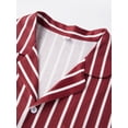 thumbnail image 4 of Family Christmas Matching Pajamas Set with Dog Striped Button Down Family Sleepwear Outfits, 4 of 10