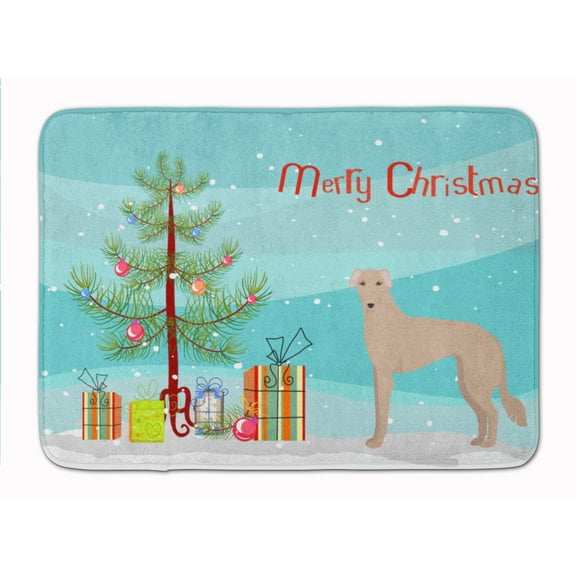 Tan Longdog Christmas Tree Machine Washable Memory Foam Mat
