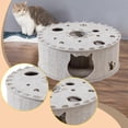 thumbnail image 3 of Cama túnel para gatos, centro de actividades, cueva cálida y creativa para mascotas, juguete interactivo para gatitos, gatos pequeños, medianos y gris, 3 of 4