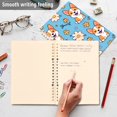 thumbnail image 5 of Dog Corgi and Flowers Ring Binder Notebook Journey Note Diary College Ruled Spiral Notebook Study Loose Leaf Paper A5 60 Pages, 5 of 8