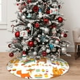 thumbnail image 5 of Sikiie Autumn Forest Animals 30-48 inches {designName} Print Christmas Tree Skirt Snowman Xmas Tree Skirt with Edge Christmas Decorations for Holiday Party36", 5 of 7