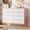 Pnik, variant on Kicctian 8-Drawer Fluted Dresser with Metal Handles, 55 Inch Wide Storage Cabinet for Bedroom, Living Room, Hallway, Contemporary Chest of Drawers,Pink