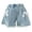 Blue, variant on YunPes Jean Shorts for Girls Cute Bow Lace Strap & Pearl Summer Y2k Denim Shorts Ripped Raw Hem High Waist Wide Leg Pull On Pants