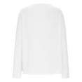 thumbnail image 6 of BLVB Womens Long Sleeve Shirts Crew Neck Basic Tees Keyhole Blouses Fall Fashion Stretchy Going out Cute Tops, 6 of 6