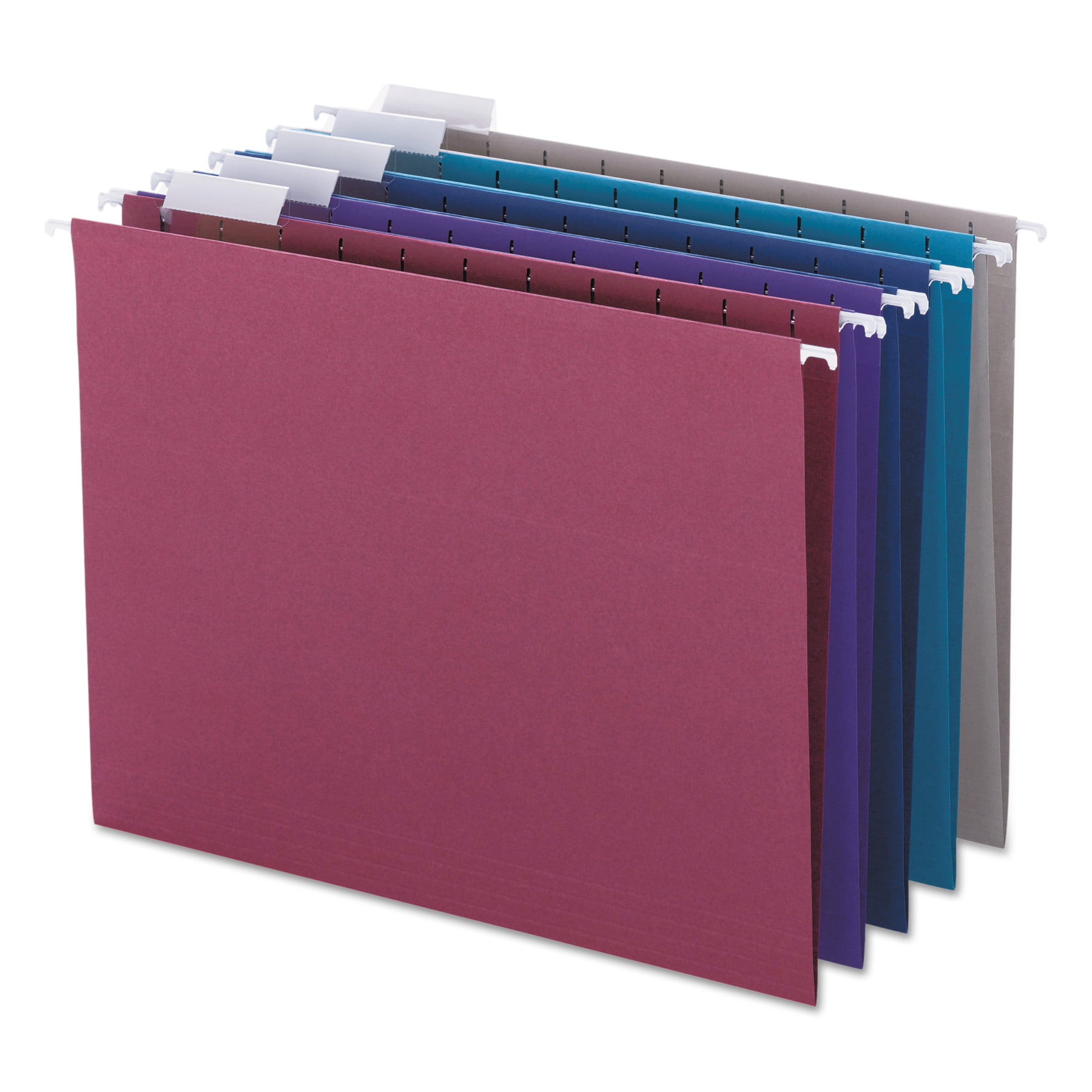 Pendaflex Recycled Hanging File Folders Assorted Jewel-Tone Letter Size 