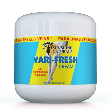 Sunshine Naturals Vari Fresh Cream with Witch Hazel & Horse Chestnut, 4 oz