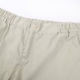 thumbnail image 4 of Men Casual Loose Sports Shorts  Cropped Pants Solid Color Loose Workout Jogging Cargo Trousers with Multi-Pocket, 4 of 6