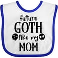 thumbnail image 3 of Inktastic Future Goth Like My Mom with Skulls Boys or Girls Baby Bib, 3 of 4