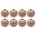 thumbnail image 1 of Unique Bargains Charm Rhinestone Beads, 8 Pack 10mm Round Zircon Pave Spacer Beads for Jewelry Making (Black - Rose Gold), 1 of 7