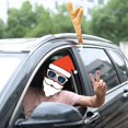thumbnail image 3 of Decoración navideña para festivales, juego de cuernos de ciervo, reno, adorno navideño para coche, 3 of 5
