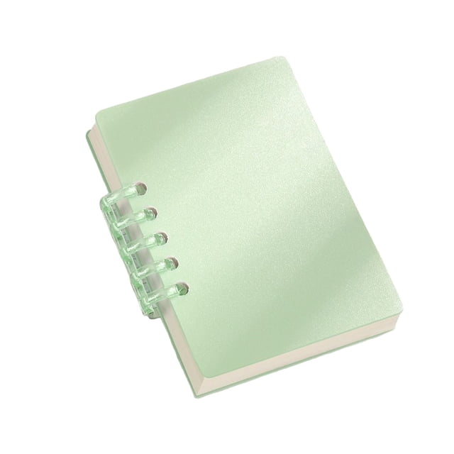 A7 Loose Leaf Notebook, Mini Spiral Bound Memo Book, 60 Sheets Portable Note Pad for School Office Travel